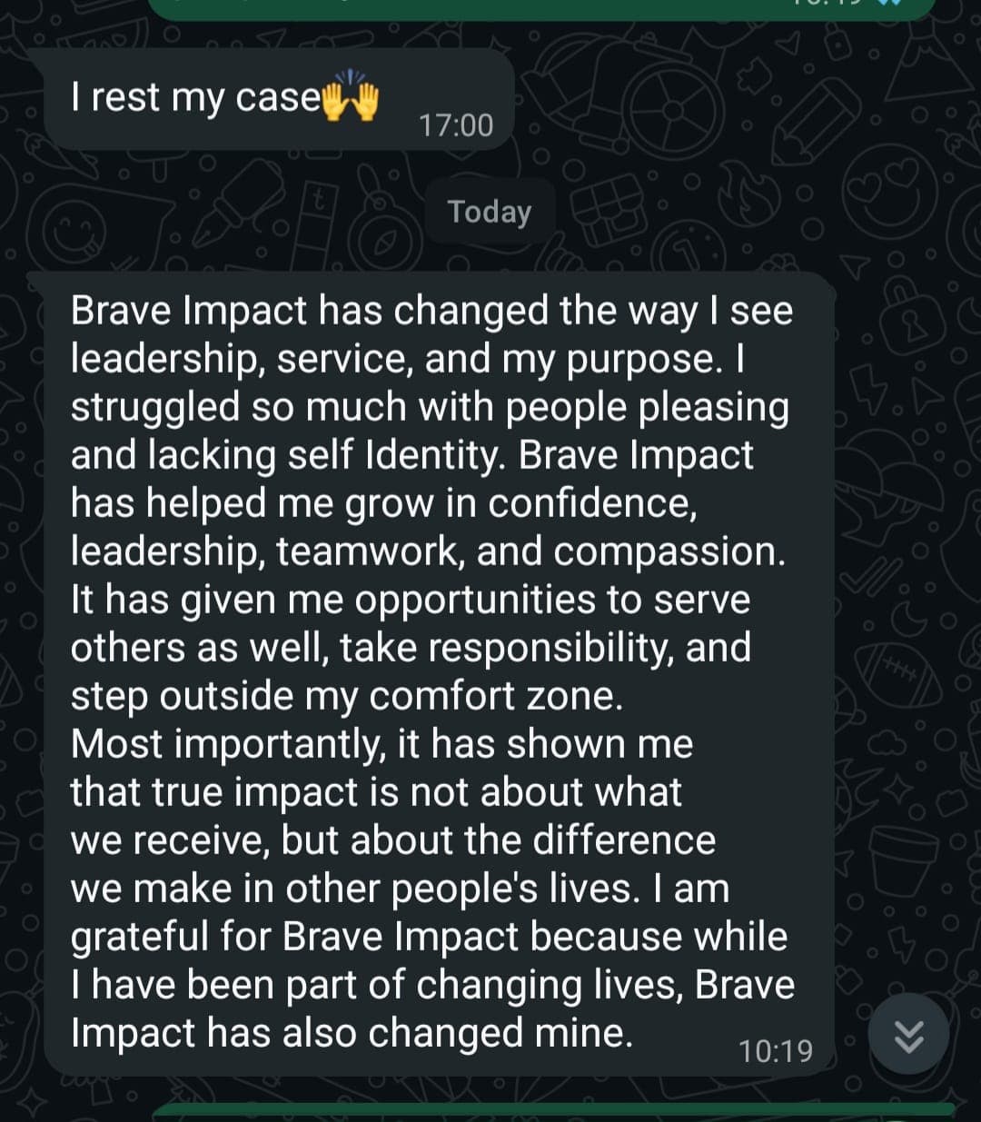 From Identity crisis to Purpose :Samuel-BILA graduate transformation - Testimony cover image